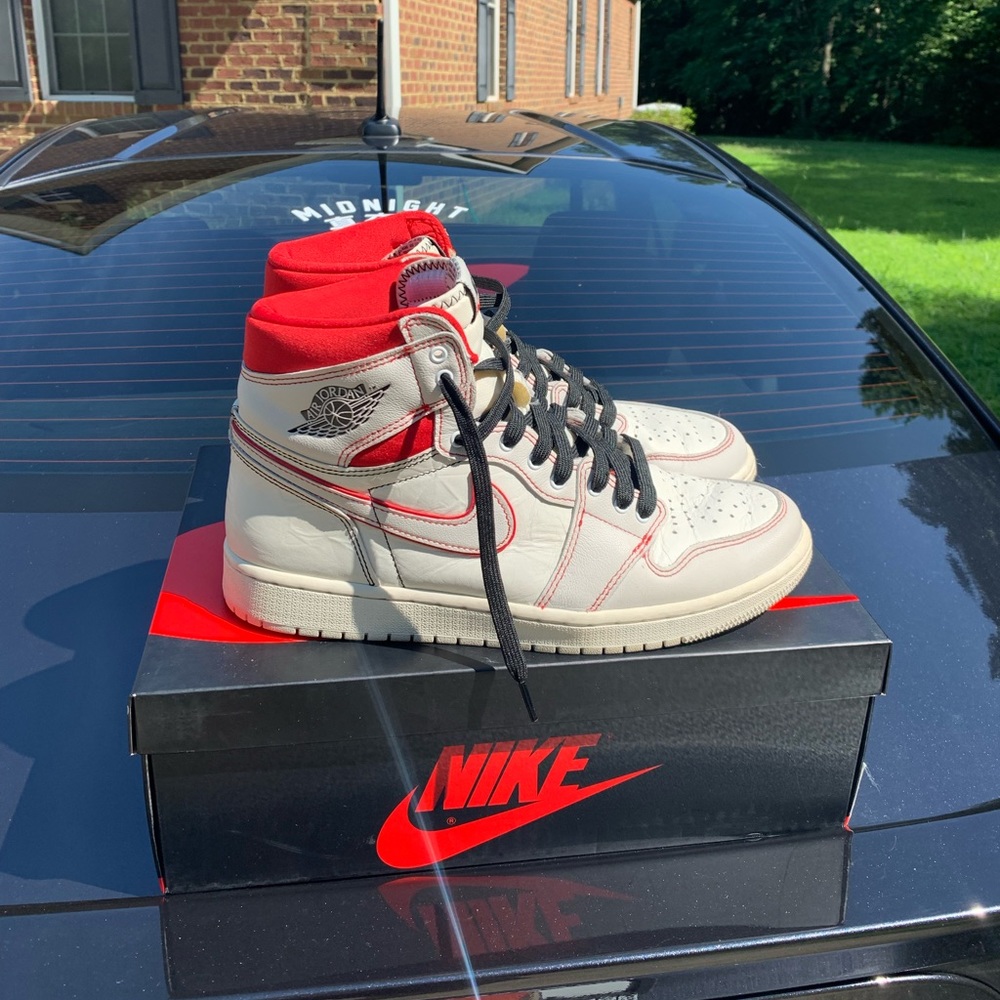 Jordan 1 Retro High Phantom Gym Red